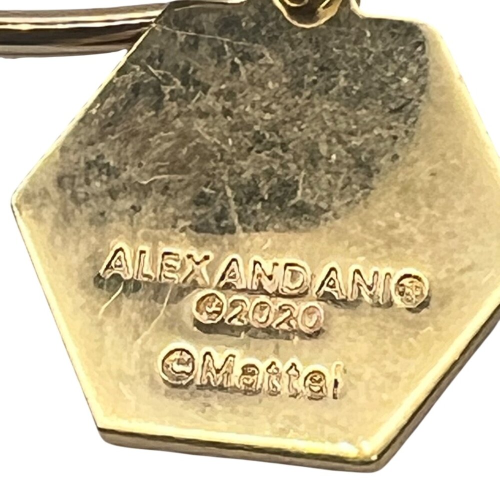 Alex And Ani Gold Bangle Bracelet Femme & Fierce Charm Barbie Collection Mattel - Picture 6 of 9